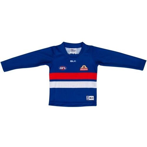 Western Bulldogs AFL Long Sleeve Home Guernsey Infants Toddlers Sizes! 6