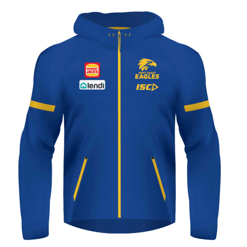 West Coast Eagles AFL 2020 ISC Players Tech Pro Hoody Hoodie Jacket Size S-5XL!