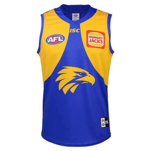 West Coast Eagles AFL 2020 Home ISC Guernsey Selected Kids Sizes!