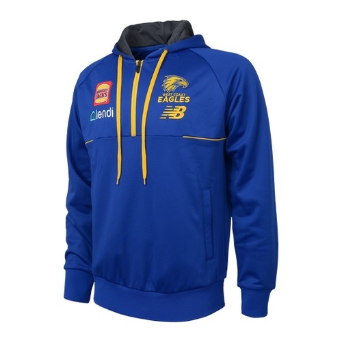 West Coast Eagles AFL 2023 New Balance 1/2 Zip Hoody Size S-3XL! 