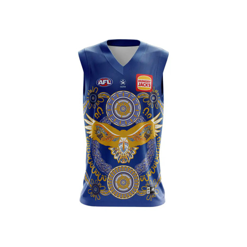 West Coast Eagles AFL 2023 New Balance Indigenous Guernsey Sizes S-3XL!