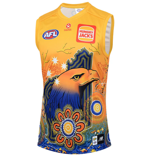 West Coast Eagles AFL 2024 New Balance Indigenous Guernsey Sizes S-3XL!