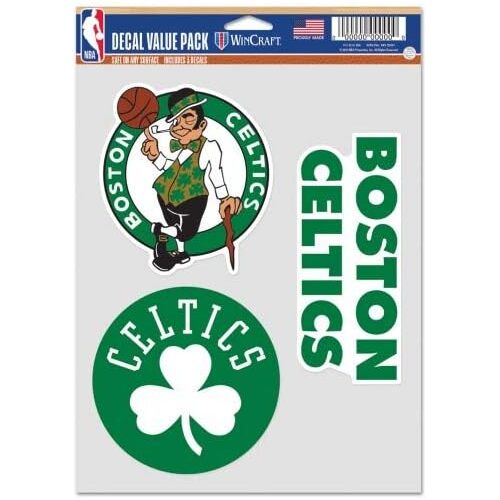 Official NBA Boston Celtics Decal/Sticker Value Pack!