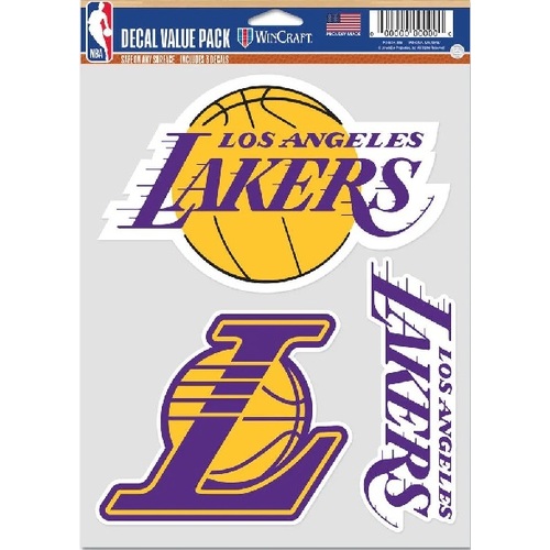Official NBA LA Lakers Decal/Sticker Value Pack!