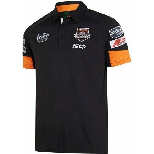 Wests Tigers NRL Players ISC Media Polo Shirt Sizes SMALL & MEDIUM ONLY! T9