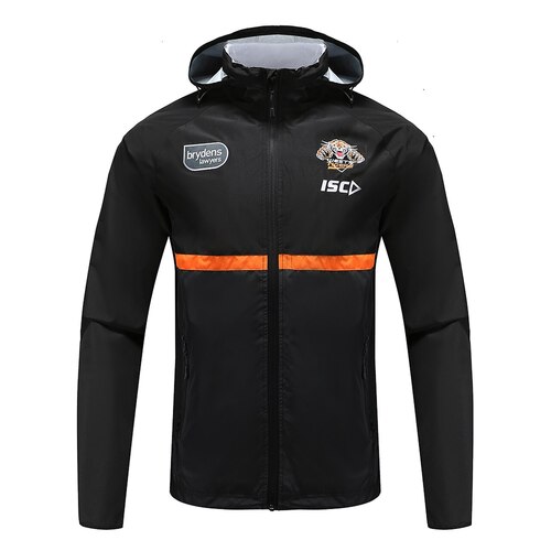 Wests Tigers NRL Players ISC Wet Weather Jacket Sizes S-5XL! T0