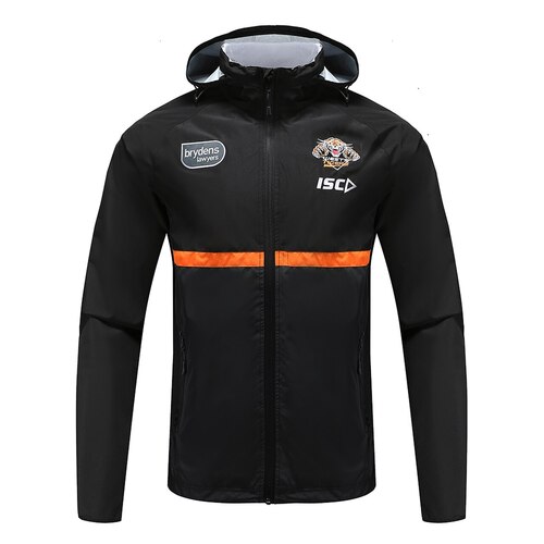 Wests Tigers NRL 2020 Players ISC Wet Weather Jacket Sizes S-5XL!