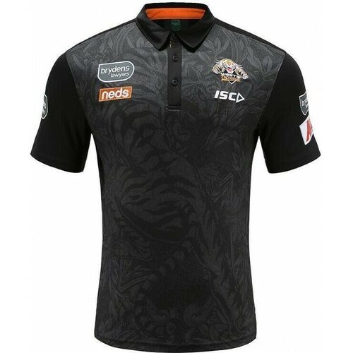 Wests Tigers NRL 2020 Players ISC Sublimated Polo Shirt Sizes S-5XL!