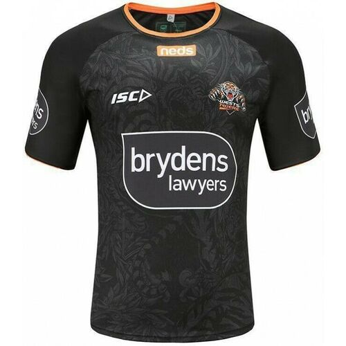 Wests Tigers NRL Players Black Jungle Theme Training Shirt Sizes S-5XL! T0