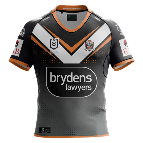 Wests Tigers NRL 2024 Steeden Home Jersey Sizes S-7XL!