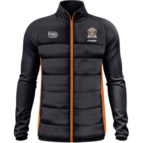 Wests Tigers NRL 2024 Steeden Puffer Jacket Sizes S-3XL!