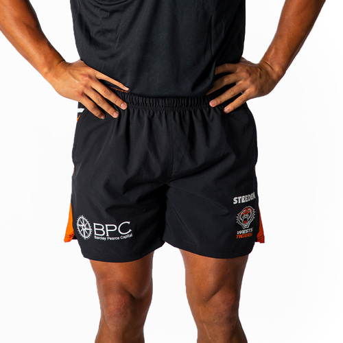 Wests Tigers NRL 2022 Steeden Training Shorts Sizes S-7XL!