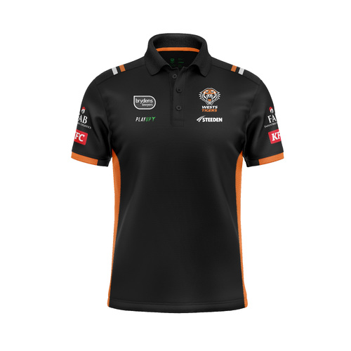 Wests Tigers NRL 2023 Steeden Media Polo Sizes S-7XL!