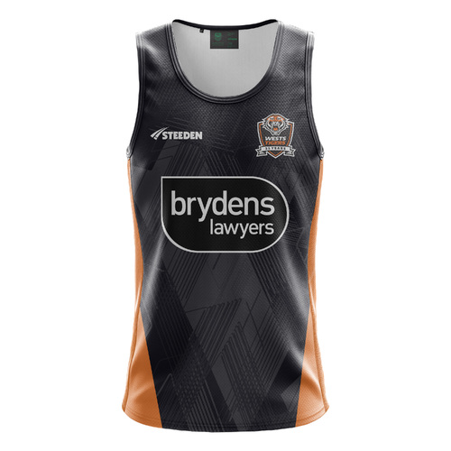 Wests Tigers NRL 2024 Steeden Players Training Singlet Sizes S-7XL!