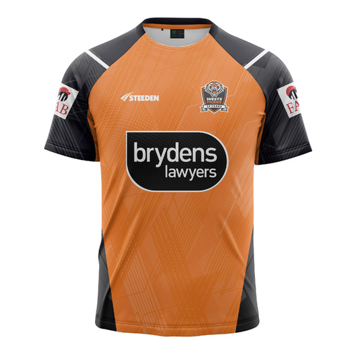Wests Tigers NRL 2024 Steeden Players Training Tee Shirt Sizes S-7XL!