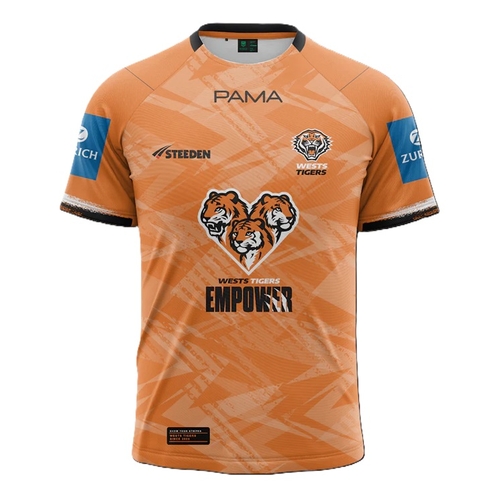 Wests Tigers NRL 2025 Steeden Players Training T-Shirt Sizes S-7XL!