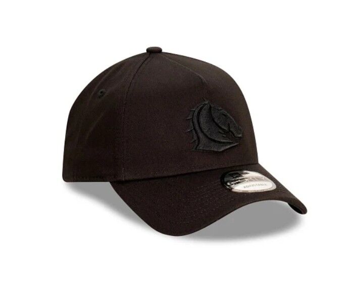 Brisbane Broncos NRL New Era 9Forty Black Snapback Cap Hat!