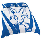 Melbourne Kangaroos AFL Pillow Quilt Cover Set: Single, Double, Queen & King Bed