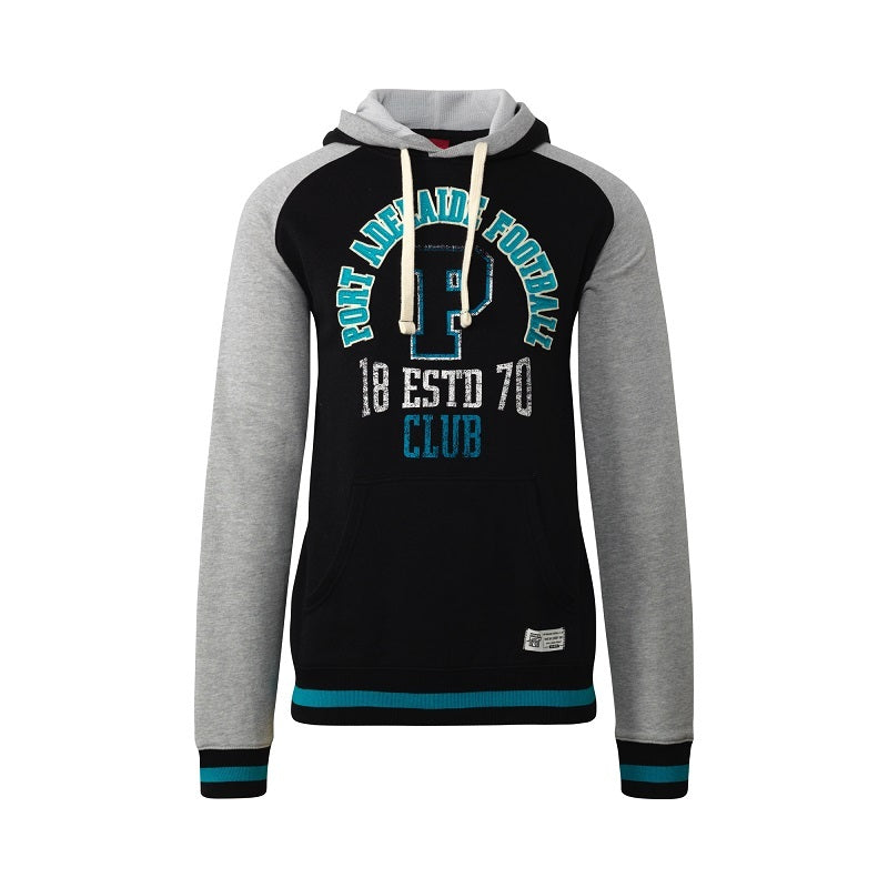Port Adelaide AFL 2019 Vintage Collegiate Pullover Hoody/Hoodie Sizes S-3XL! W9