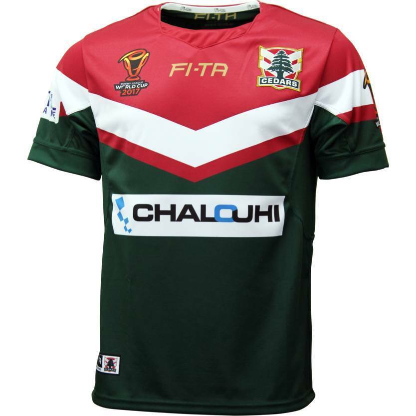Lebanon Cedars Rugby League RLWC Home Jersey Adult & Kids Sizes! Bankstown