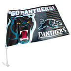 Penrith Panthers NRL Car Flag 30 cm x 49 cm x 2 Flags!