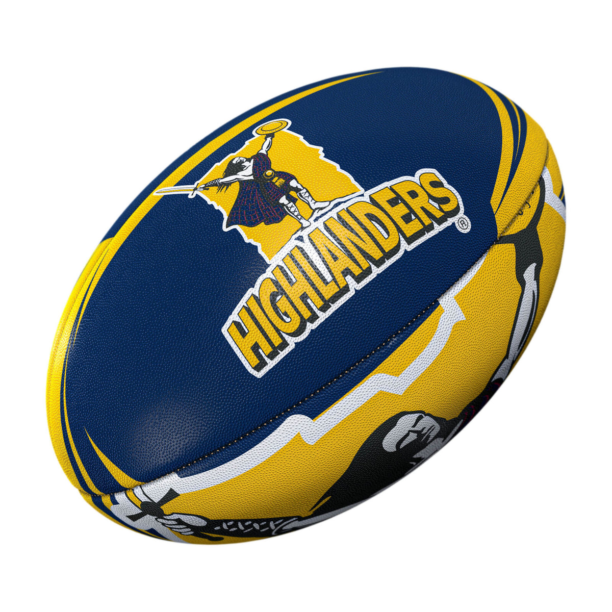 Otago Highlanders Super Rugby Team Ball Gilbert Football Size 5!