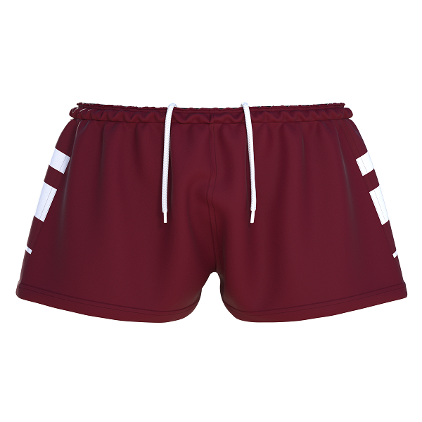 QLD Maroons Youth Kids Classic Hero Footy Shorts Size 6-14
