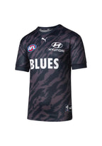 Carlton Blues Puma AFL Warm Up T Shirt Sizes Kids 8-16! T2
