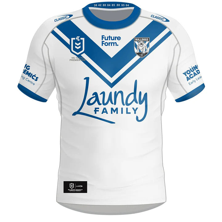 PRE SALE - Canterbury Bulldogs NRL 2024 Home Jersey Kids Sizes 6-14!