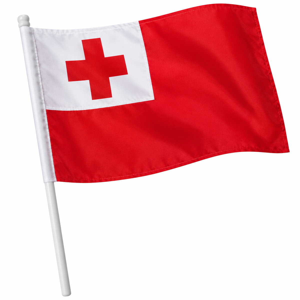 Tonga National Flag Mate Ma'a Tonga Hand Waver Flag 30cm x 20cm 10pk!