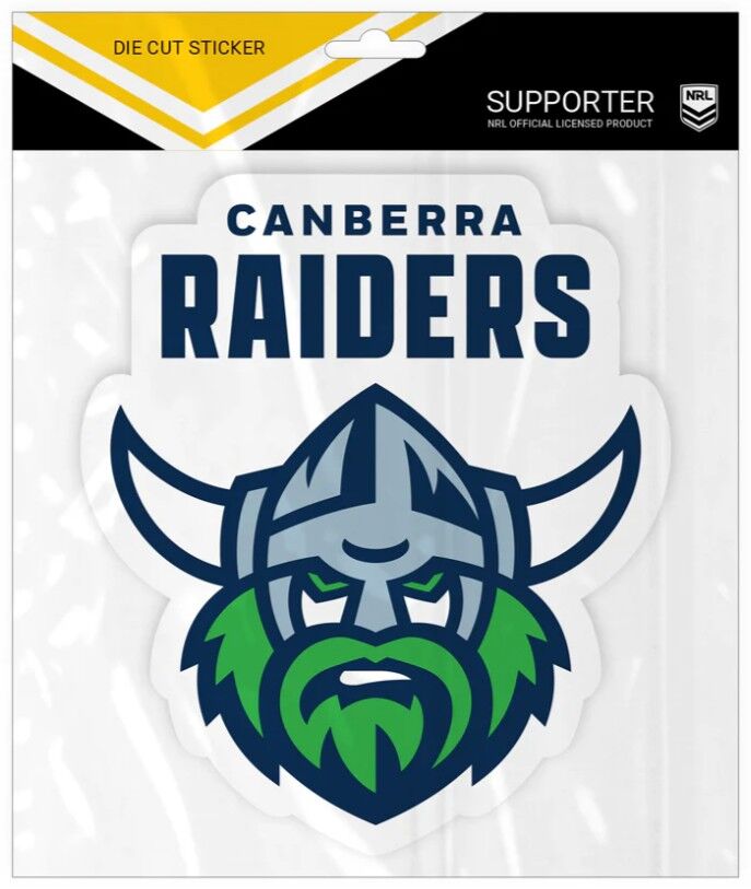 Canberra Raiders NRL Large Team Logo Die Cut Decal Sticker Updated Logo
