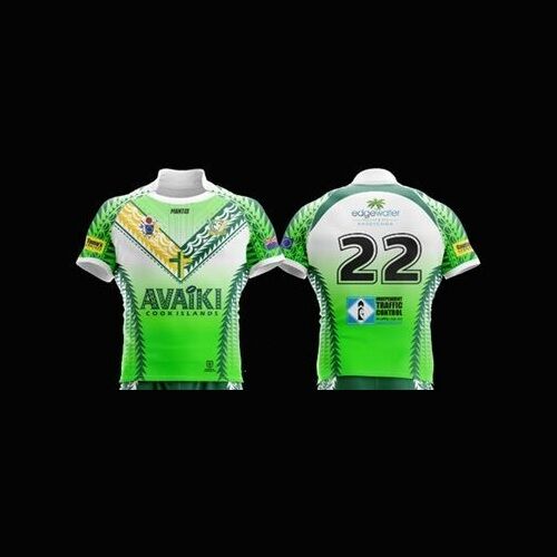 Cook Islands 2025 Rugby League Pacific Home Jersey Sizes S-5XL! In Stock