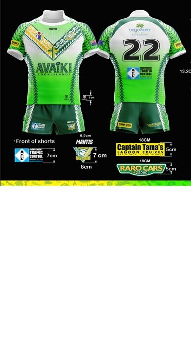 Cook Islands 2025 Rugby League Pacific Home Jersey Sizes S-5XL! In Stock