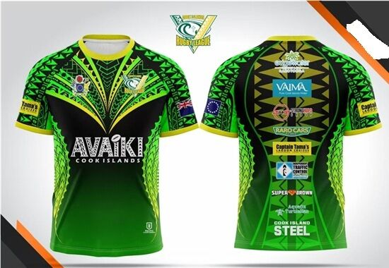 Cook Islands 2025/26 Rugby League Training T Shirt Sizes S-5XL! In Stock!