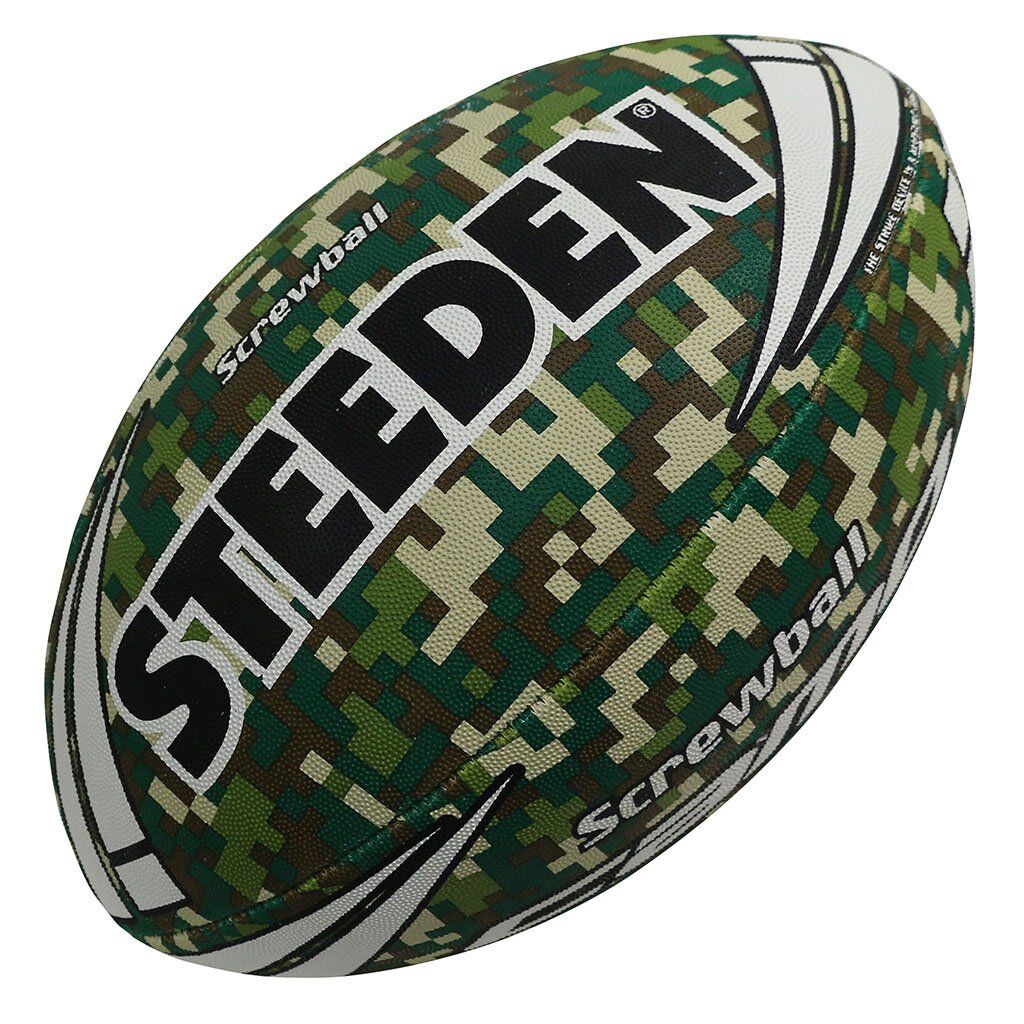 Digital Camo Screwball NRL Steeden Rugby League Football Size 5!