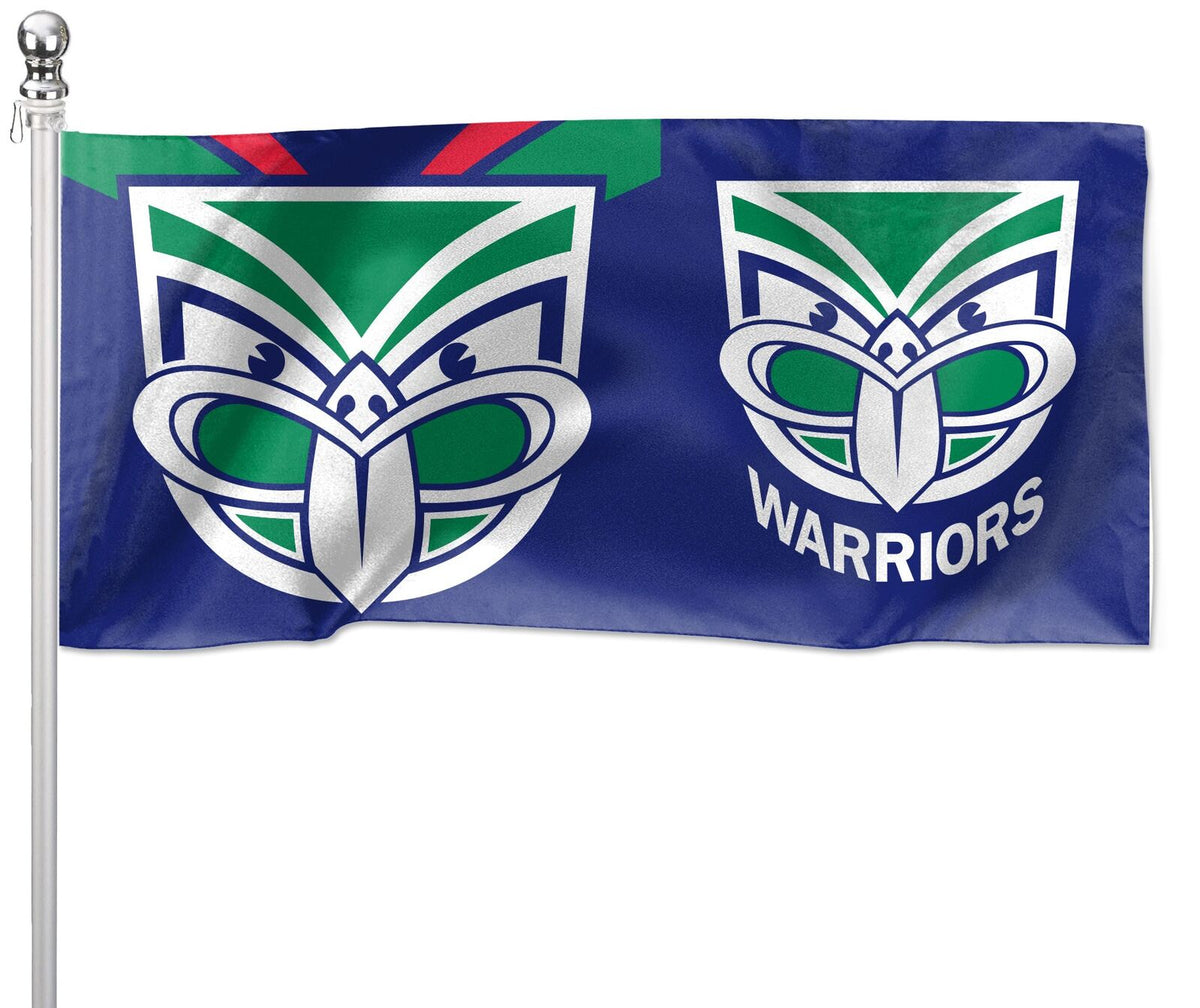 New Zealand Warriors NRL Flag Pole Flag 90 cm by 180cm! Blue