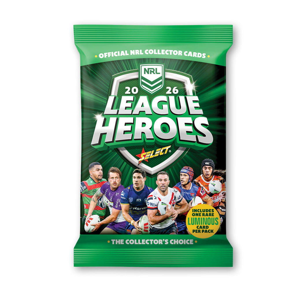 2026 NRL League Heroes Trading Cards Box (36 Packs)