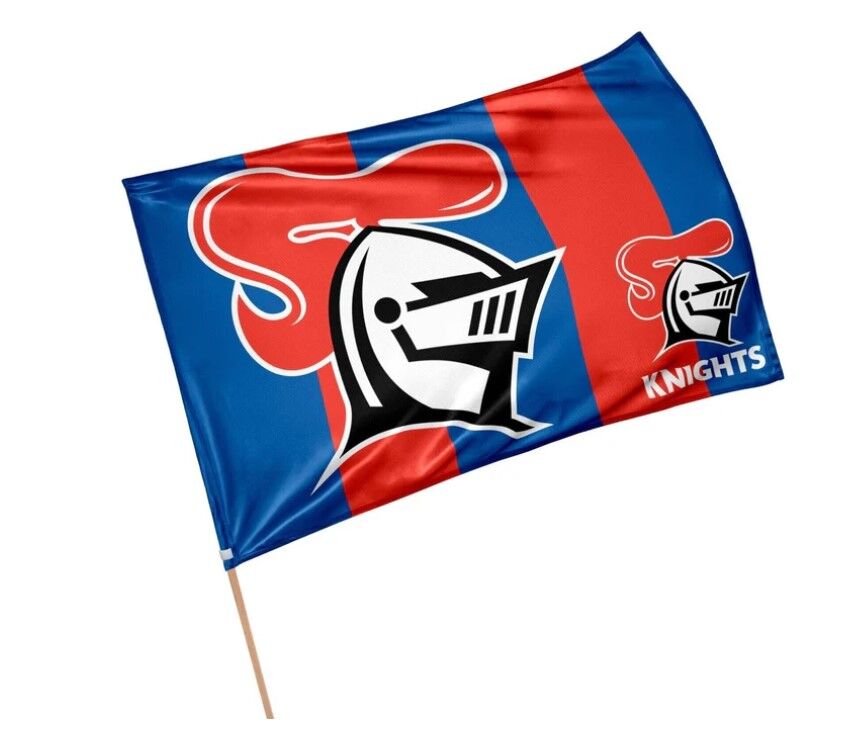 Newcastle Knights NRL Game Day Flag 60 x 90 cm (NO STICK/FLAG POLE)  PRE SALE