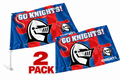 Newcastle Knights NRL Car Flag 30 cm x 49 cm x 2 Flags!