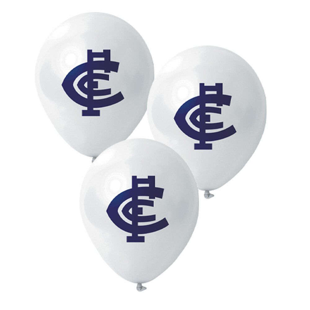Carlton Blues AFL Birthday Party Pack 10 Balloons & 4m Bunting Flags!
