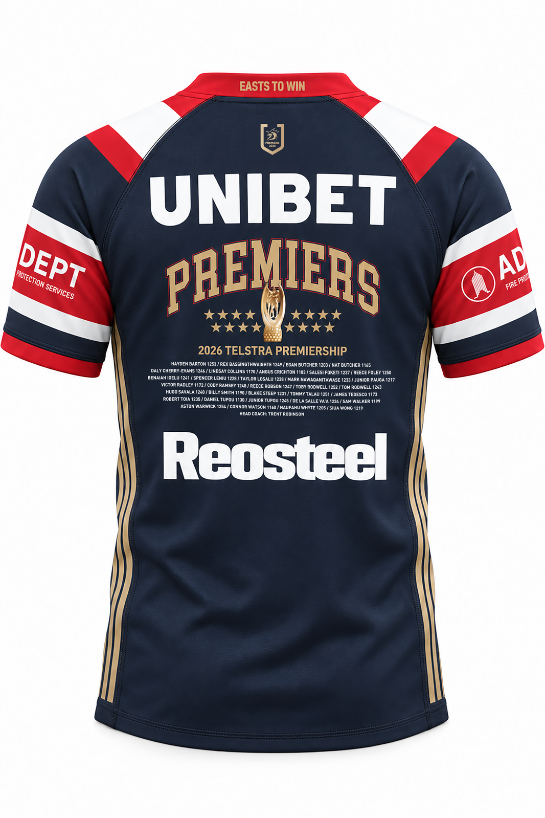 Sydney Roosters NRL 2026 Adidas Premiers Home Jersey Sizes XS-5XL! PRE SALE