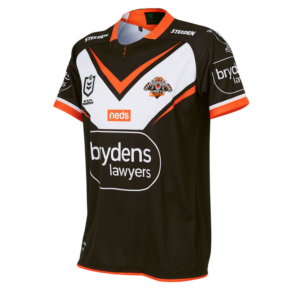 Wests Tigers NRL Steeden Home Jersey Adults Sizes S-7XL! T1