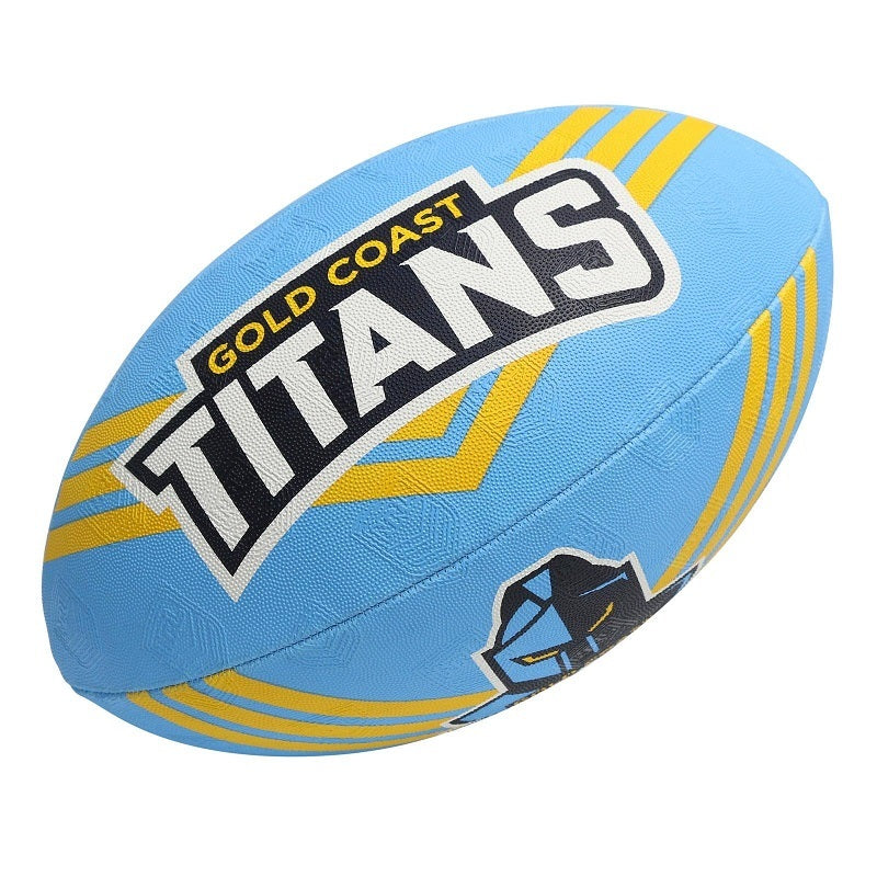 Gold Coast Titans NRL Steeden Rugby League Football Size 5!