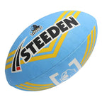 Gold Coast Titans NRL Steeden Rugby League Football Size 5!