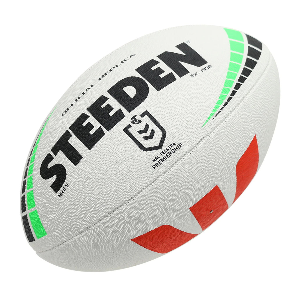 2026 Official Premiership Replica NRL Steeden Rugby League Football Size 5!