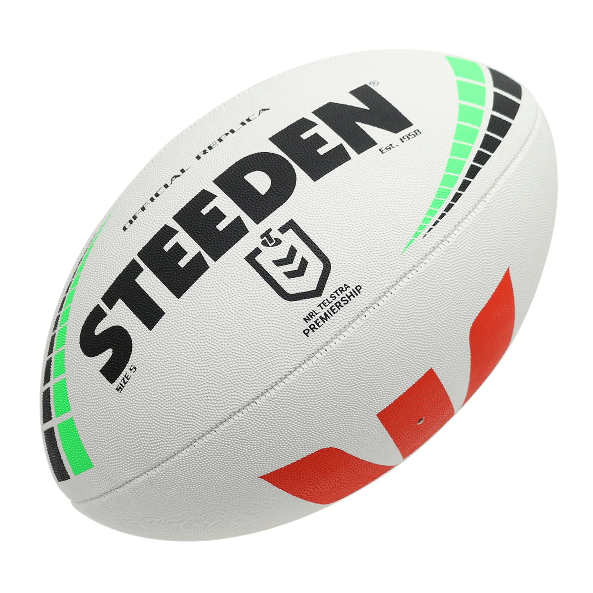 2026 Official Premiership Replica NRL Steeden Rugby League Football Size 5!