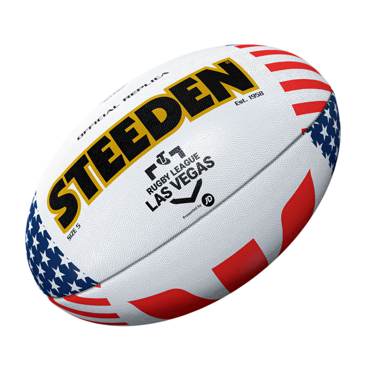 2026 Official Las Vegas Replica Match Ball NRL Steeden Football Size 5!
