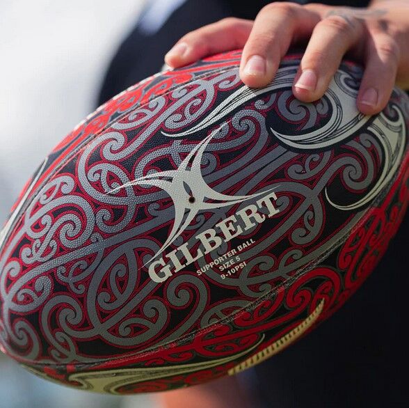 New Zealand All Blacks Rugby Union Gilbert Rugby Football Size 5!