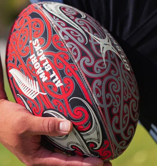 New Zealand All Blacks Rugby Union Gilbert Rugby Football Size 5!