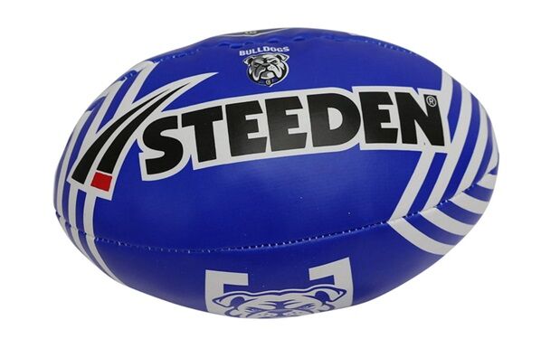 Canterbury Bankstown Bulldogs Steeden Sponge Football Size 6 Inches! T6
